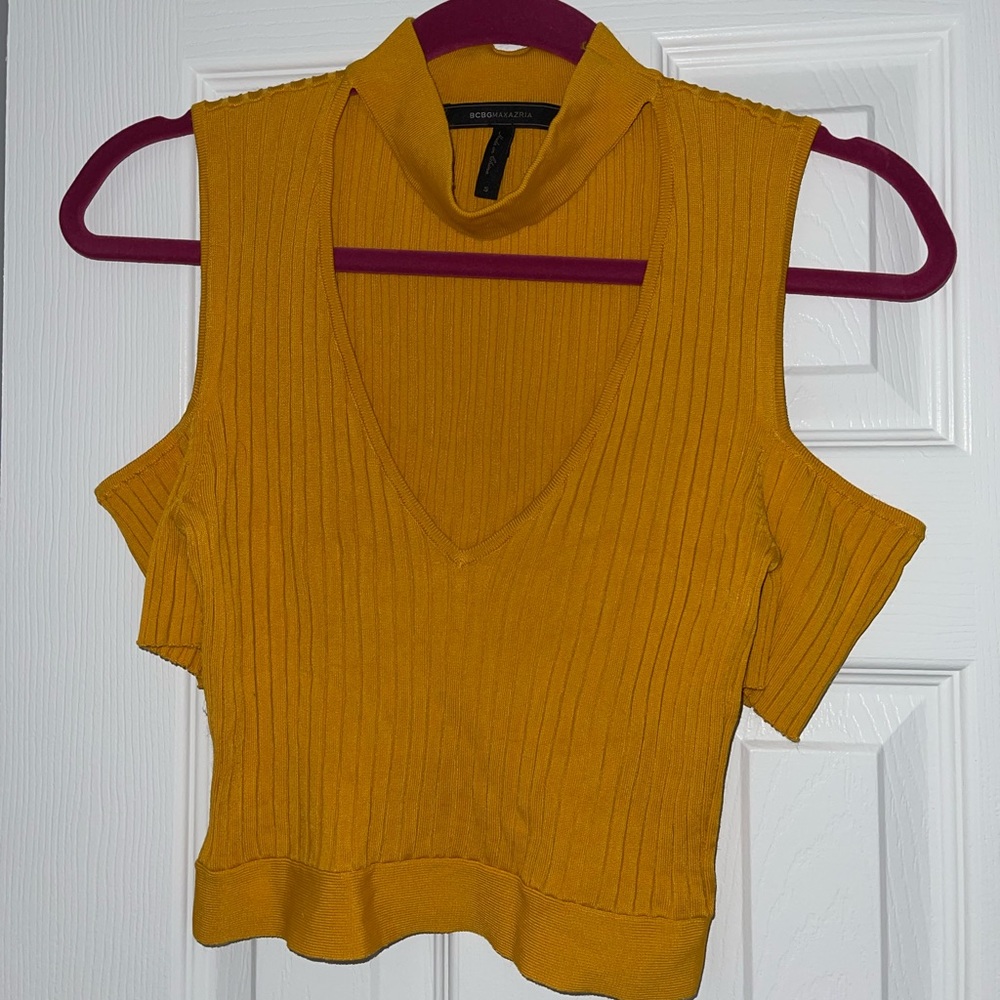 BCBG Choker Off The Shoulder Top